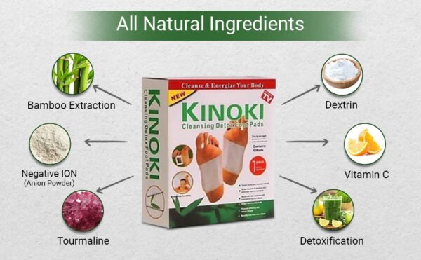 Kinoki detox foot pads for natural body cleansing
